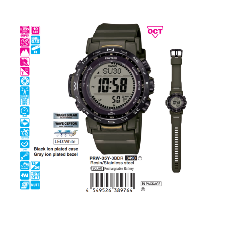 PRW-35Y-3BDR | Đồng hồ Casio
