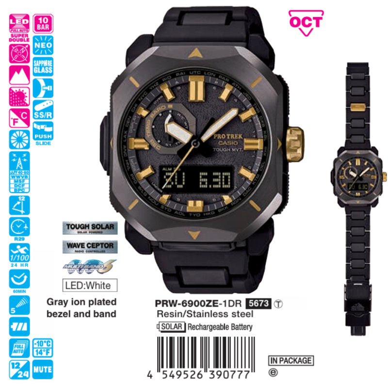 PRW-6900ZE-1DR | Đồng hồ Casio Protrek