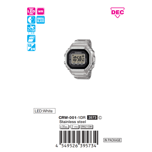 CRW-001-1DR | Đồng hồ Casio
