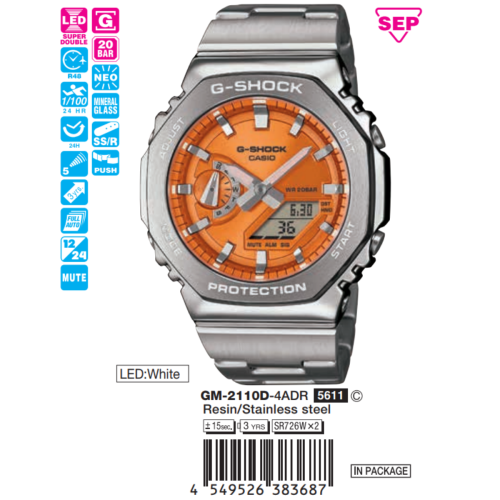 GM-2110D-4ADR | Đồng hồ Casio